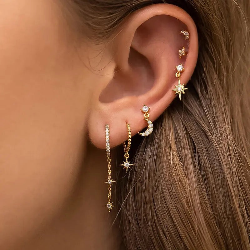 Boucles d’Oreilles Shine portées – Bijou en or ou argent, lumineux et élégant au quotidien
