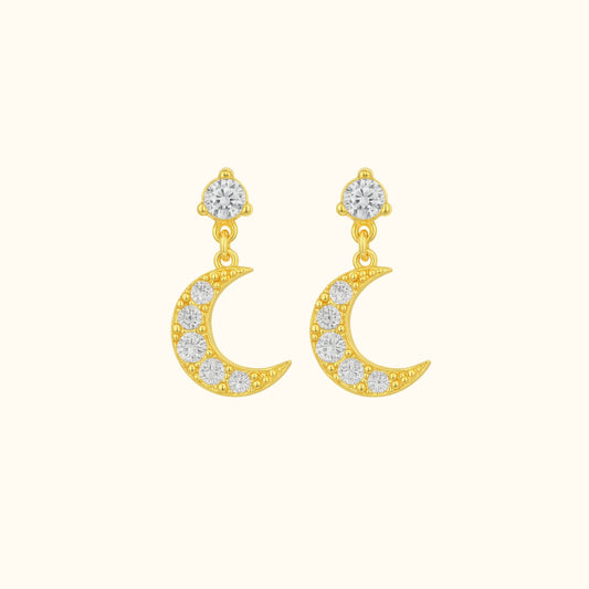 Boucles d’Oreilles Luna en or – Bijou raffiné et intemporel inspiré de la lune