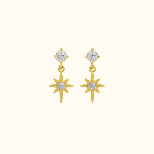 Boucles d’Oreilles Étoile en or – Bijou raffiné et lumineux, élégant et intemporel
