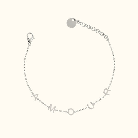 Bracelet Amour en argent – Bijou intemporel et élégant, parfait comme cadeau romantique