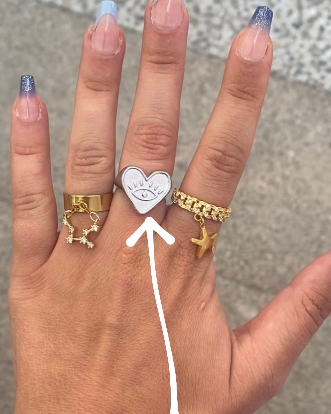 Bague | Heart • Argent