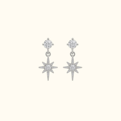 Boucles d’Oreilles Étoile en argent – Bijou moderne et symbolique, délicat et élégant