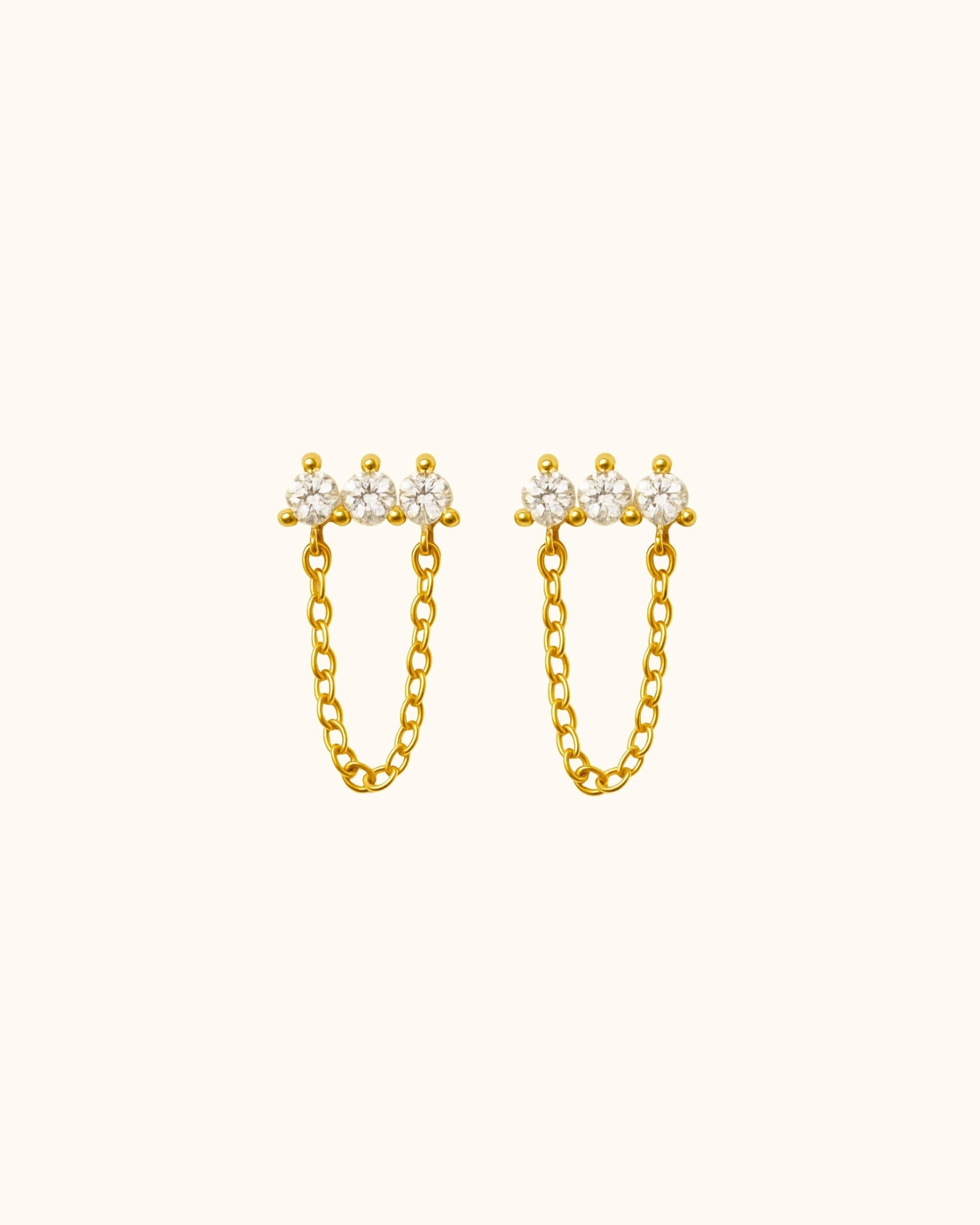 Boucles d'oreilles Aria fines dorées