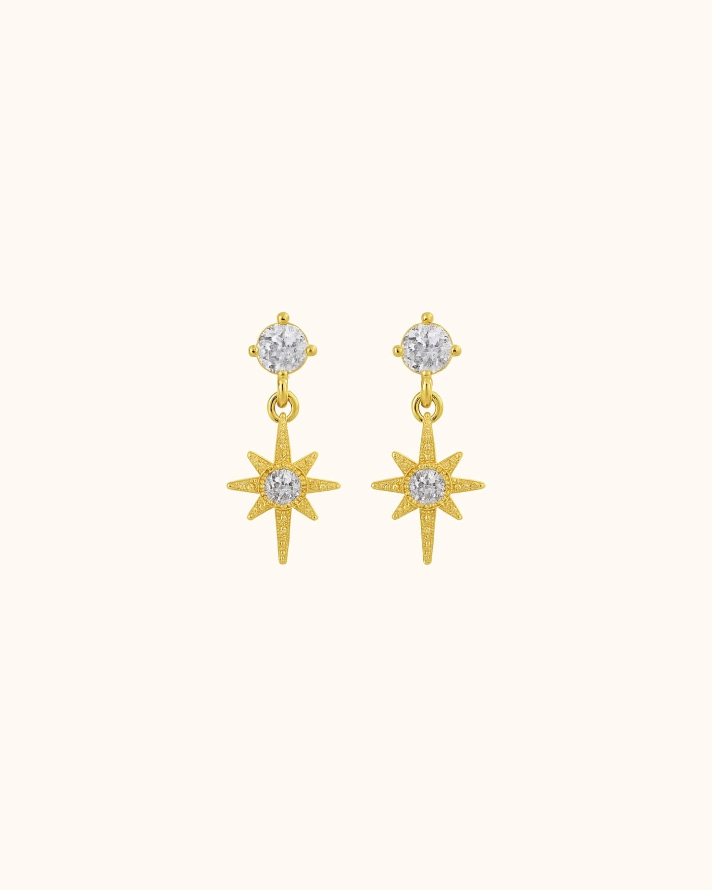 Boucles créole Éclat étoile dorées