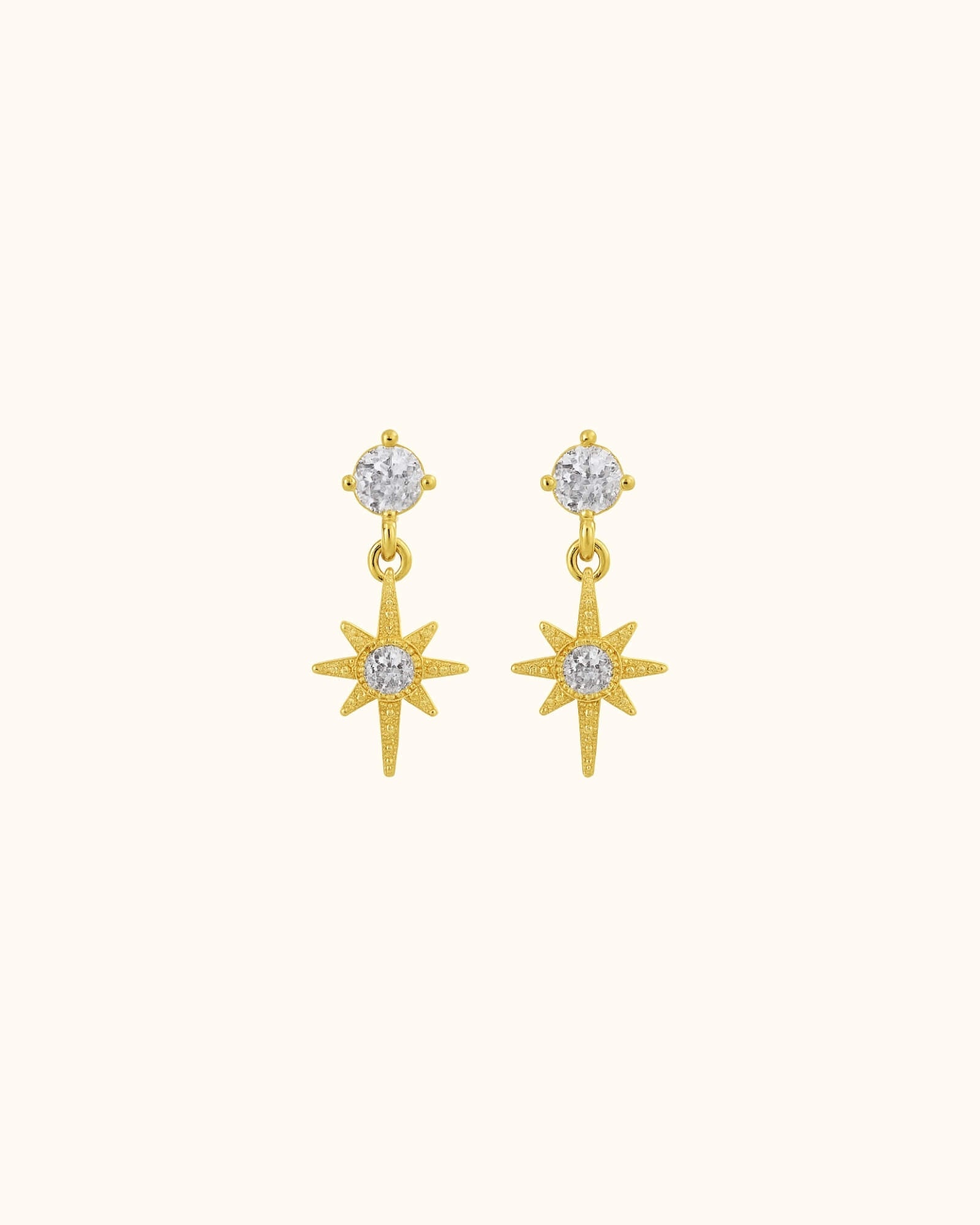 Boucles créole Éclat étoile dorées
