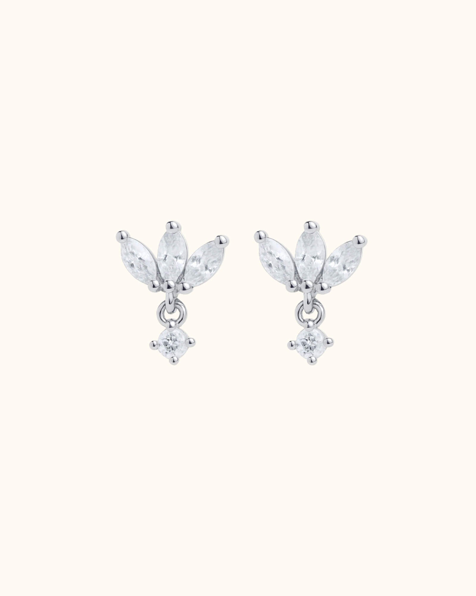 Boucles d'oreilles Illusion argentées